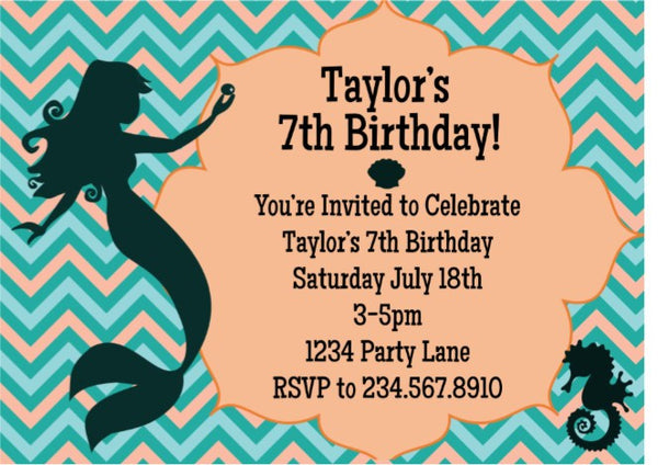 Mermaid Under the Sea Party Printables - EDITABLE!