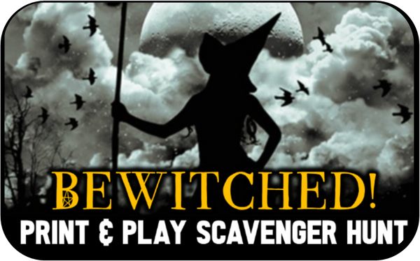 Clues,Spells, and Curses Halloween Scavenger Hunt - Bewitched Edition NEW!