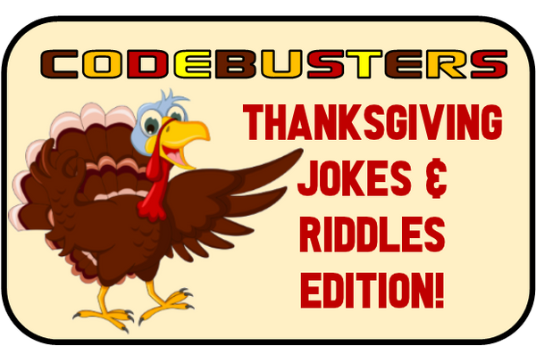 Thanksgiving Riddles CodeBusters - Printable Hunt Game