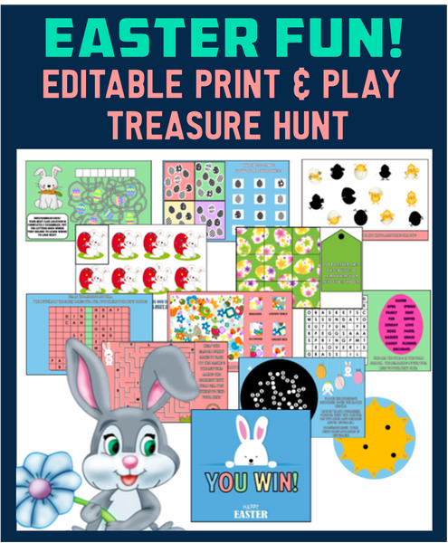 Easter Treasure Hunt Game #2 - EDITABLE!