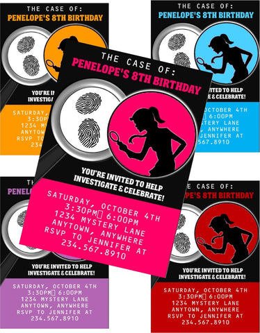 Girl Spy Party Invitation - EDITABLE