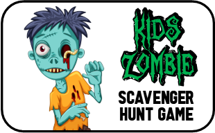 Kids Zombie Scavenger Hunt