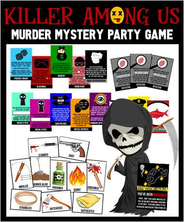 Killer Among Us - A Murder Mystery Scavenger Hunt