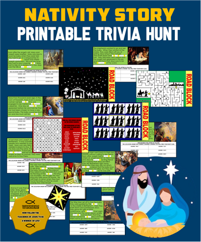 Nativity Treasure Hunt - Editable!