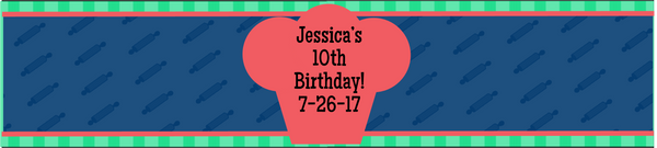 Baking Party Drink Labels - EDITABLE