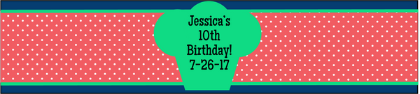 Baking Party Drink Labels - EDITABLE