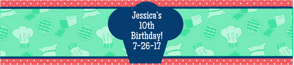 Baking Party Drink Labels - EDITABLE