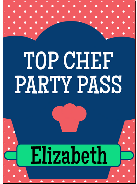 Baking Party Badges - EDITABLE