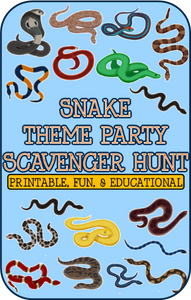 Snake Party Scavenger Hunt