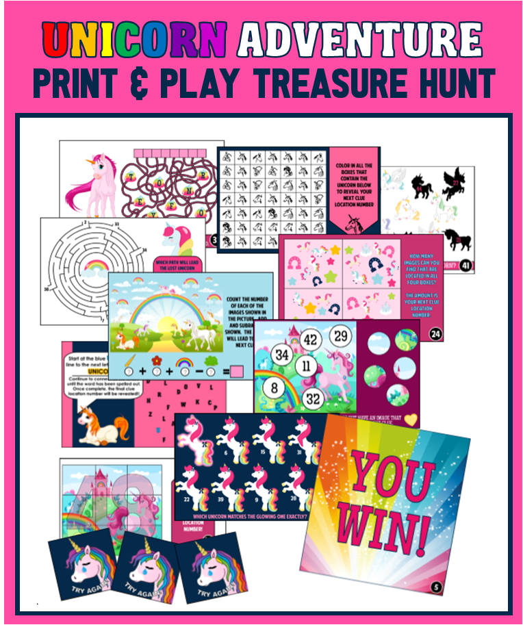 Unicorn Treasure Hunt Game