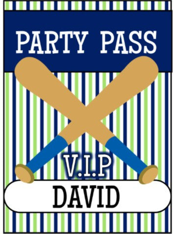 Baseball Kids Party Printables - EDITABLE!