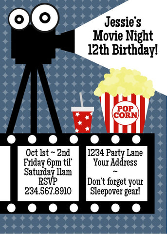 Movie Night Invitation - Editable!