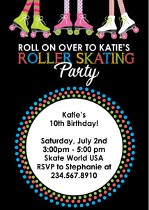 Skate Party Invitation - Editable