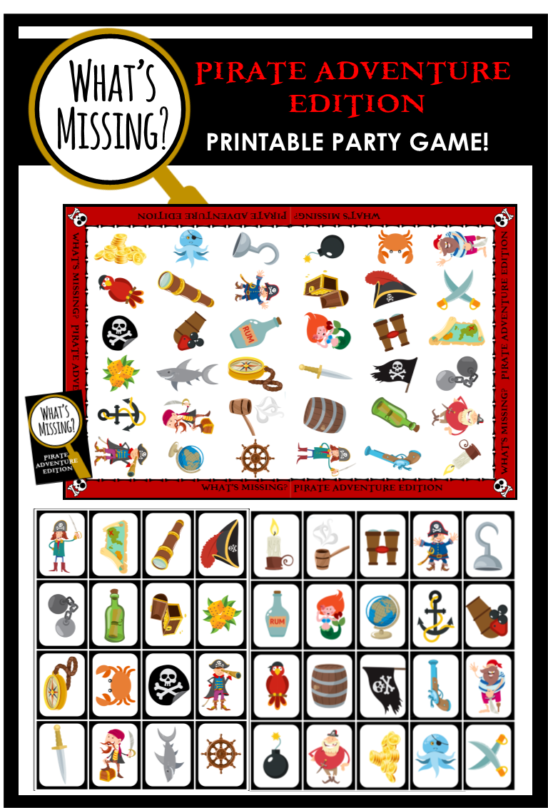 What's Missing - Pirate Adventure Party Game!