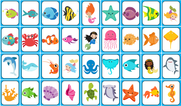 What's Missing - Mermaid / Under the Sea Party Game!